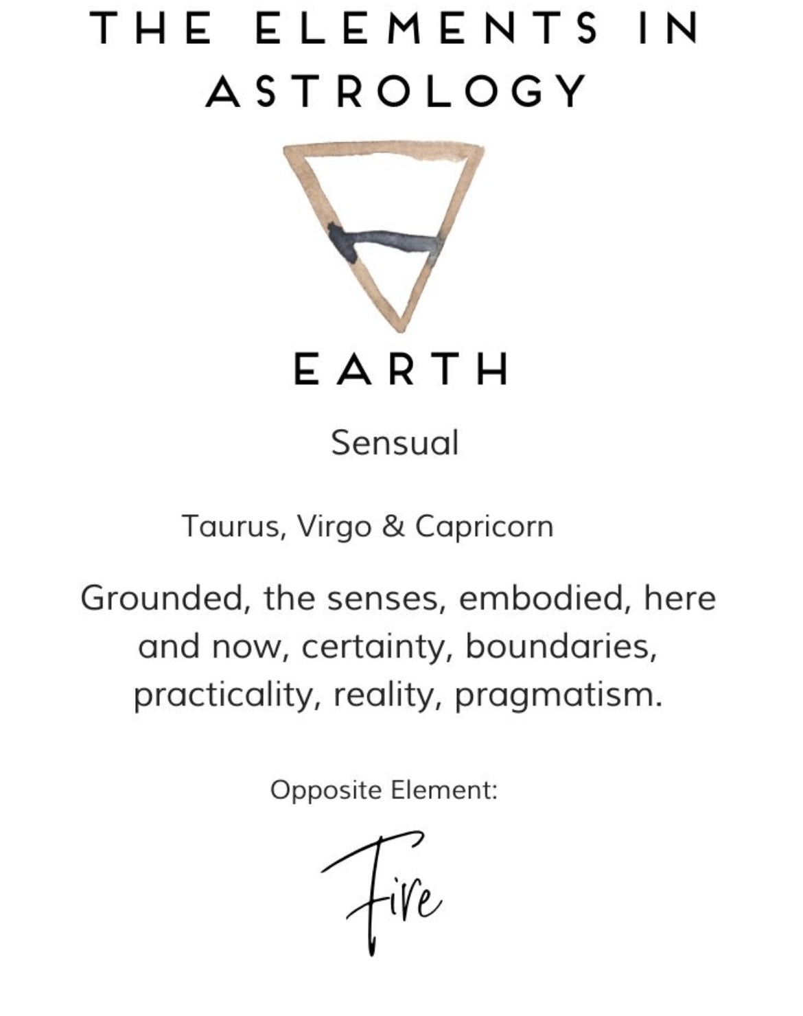 The Element Candles EARTH